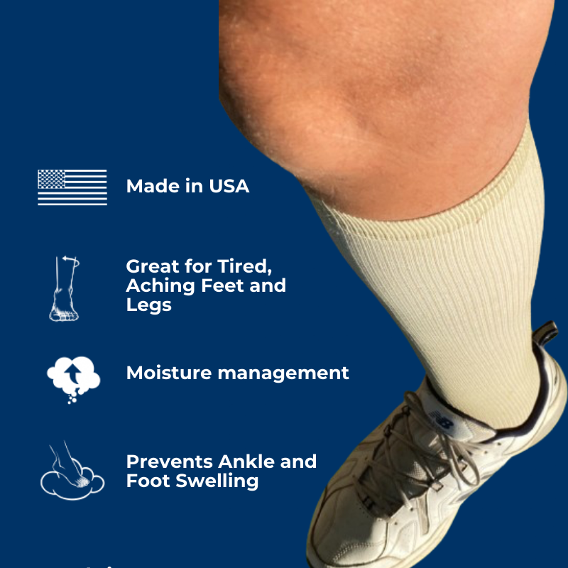 Women's Over The Calf Compression Socks | Leg Comfort & Circulation Support (1 Pair)
