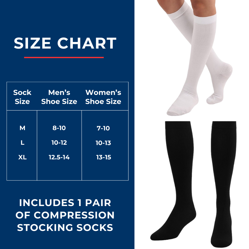 Women's Over The Calf Compression Socks | Leg Comfort & Circulation Support (1 Pair)