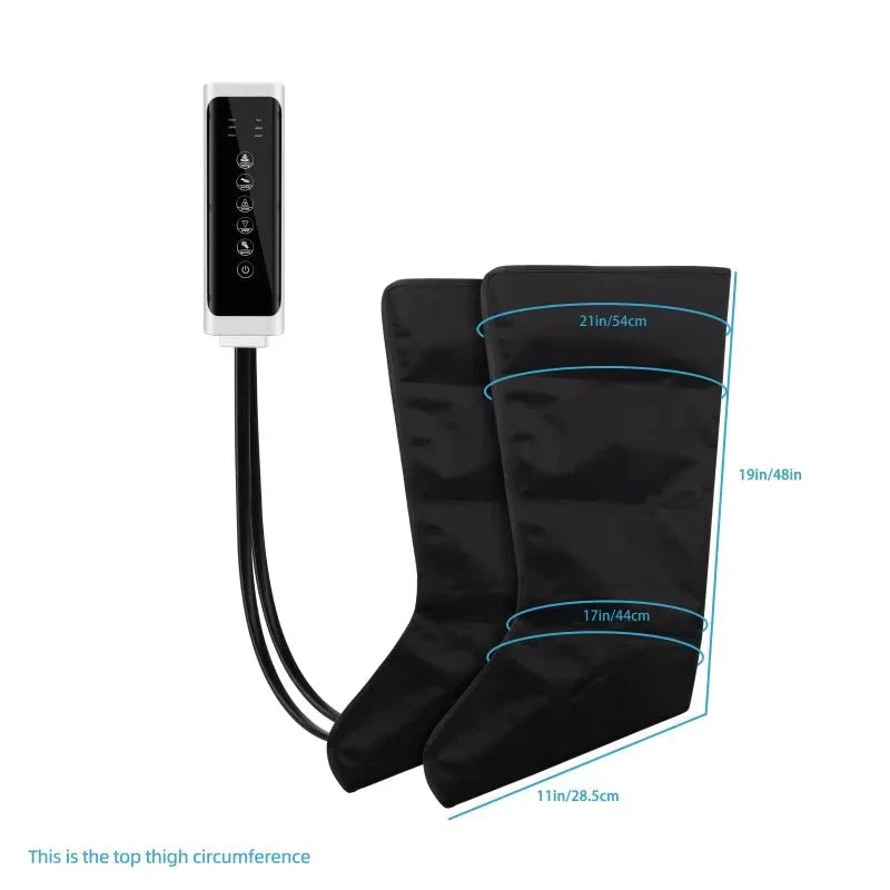 Air Compression Leg Massager with Remote | Feet, Calves & Thighs Comfort