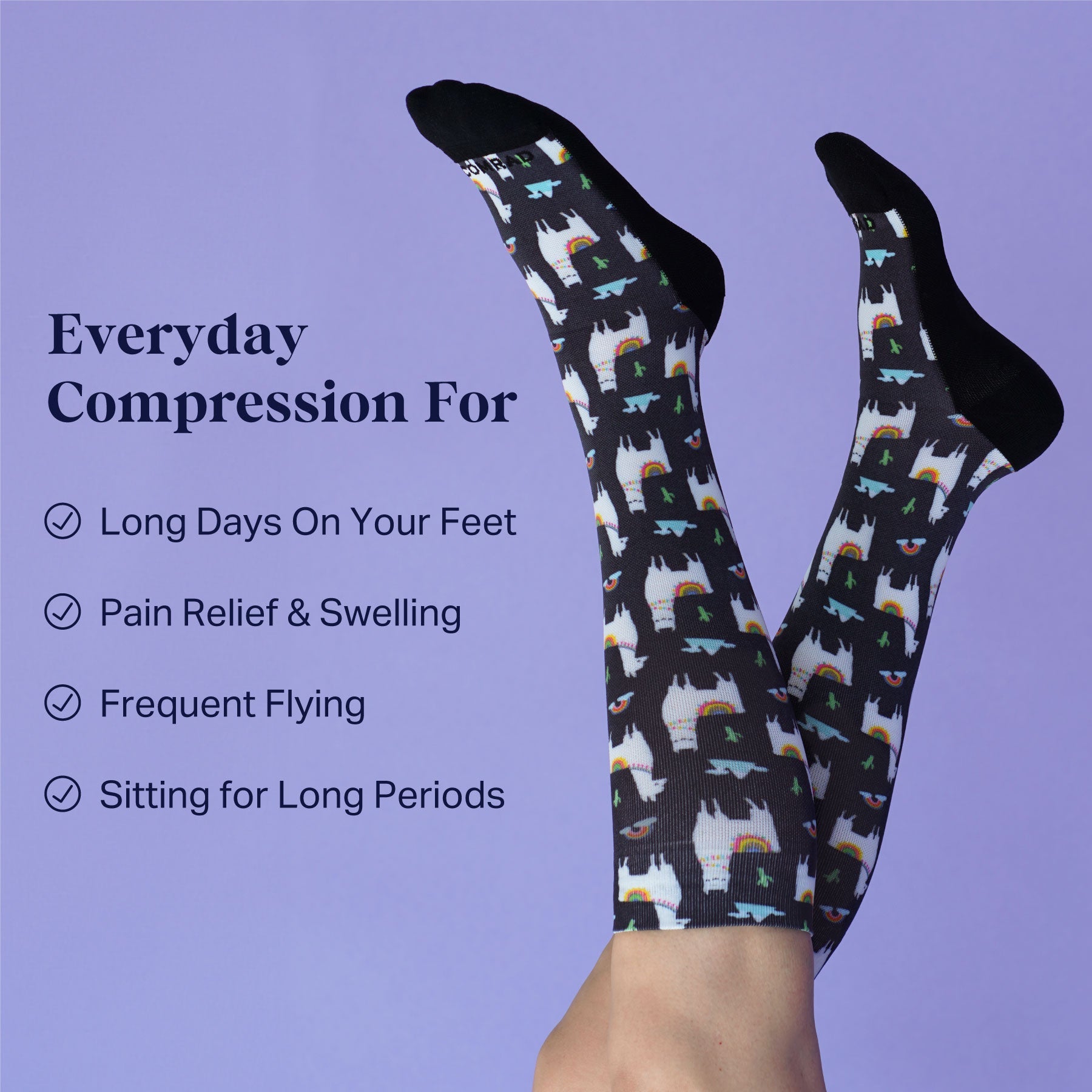 Fun & Supportive Compression Socks – Style 2 | Comfort Meets Personality