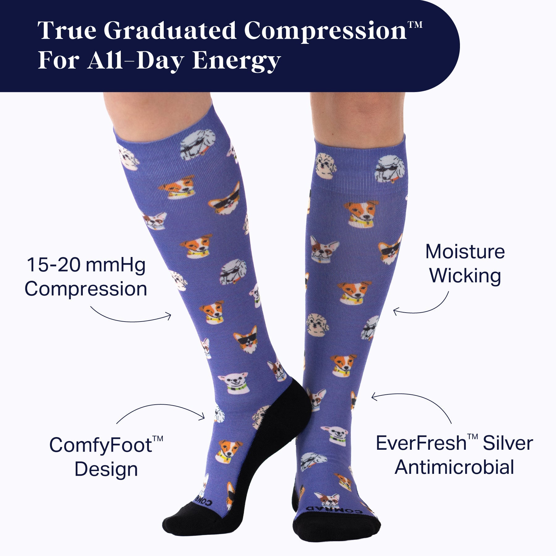 Fun & Supportive Compression Socks – Style 1 | Comfort Meets Personality