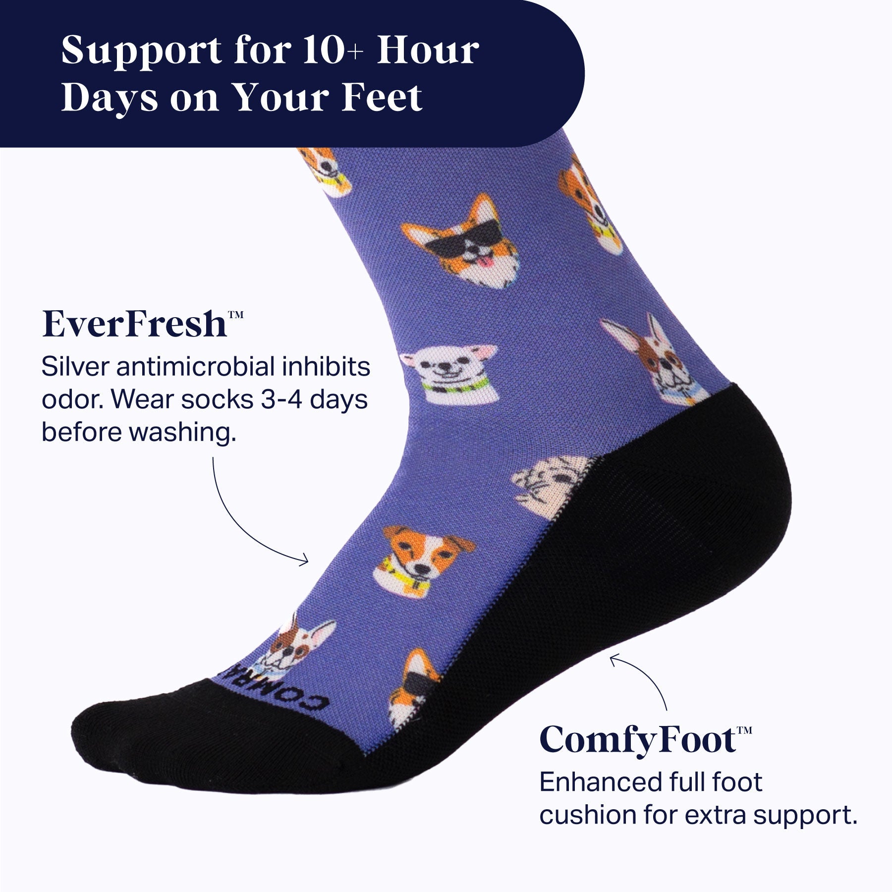 Fun & Supportive Compression Socks – Style 1 | Comfort Meets Personality