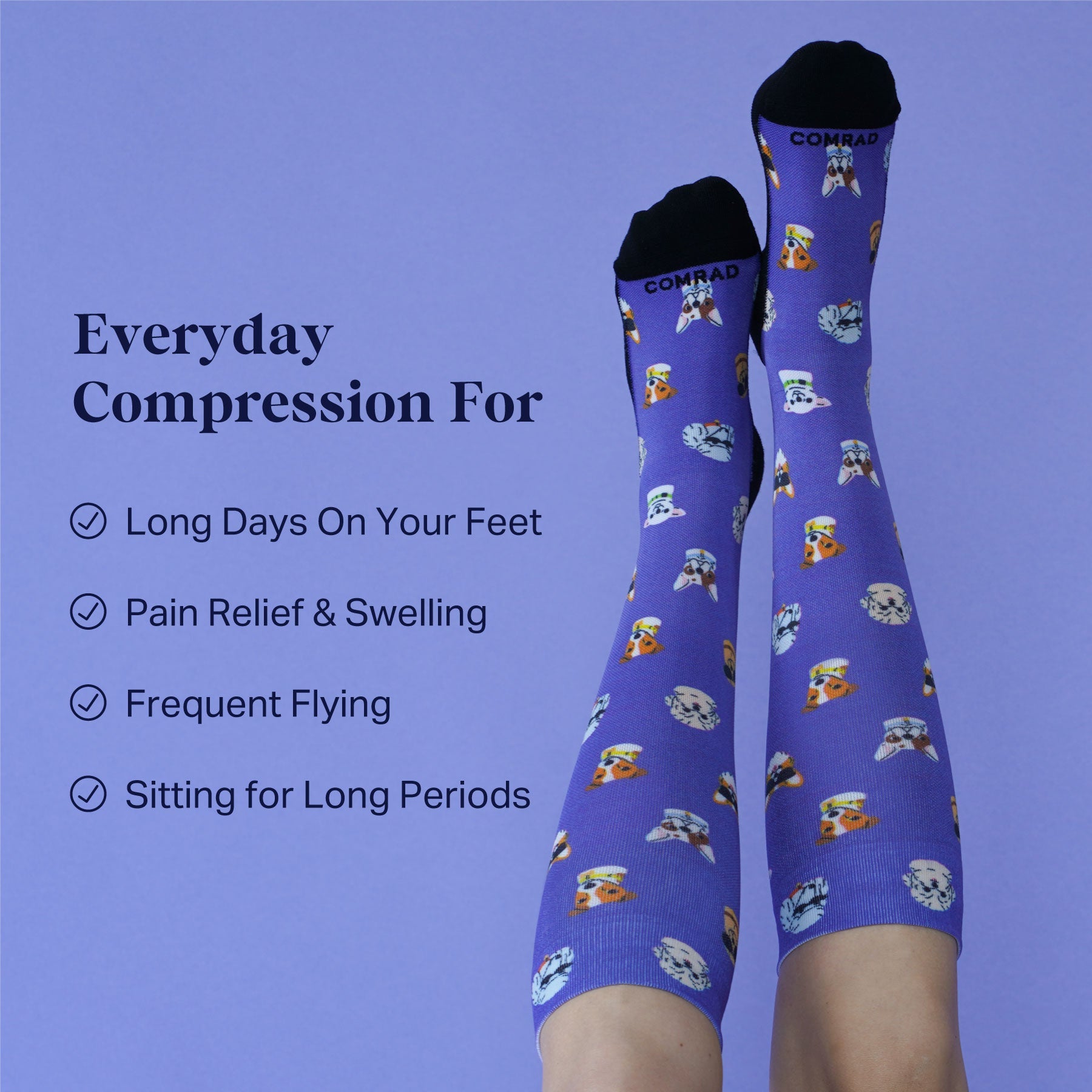 Fun & Supportive Compression Socks – Style 1 | Comfort Meets Personality