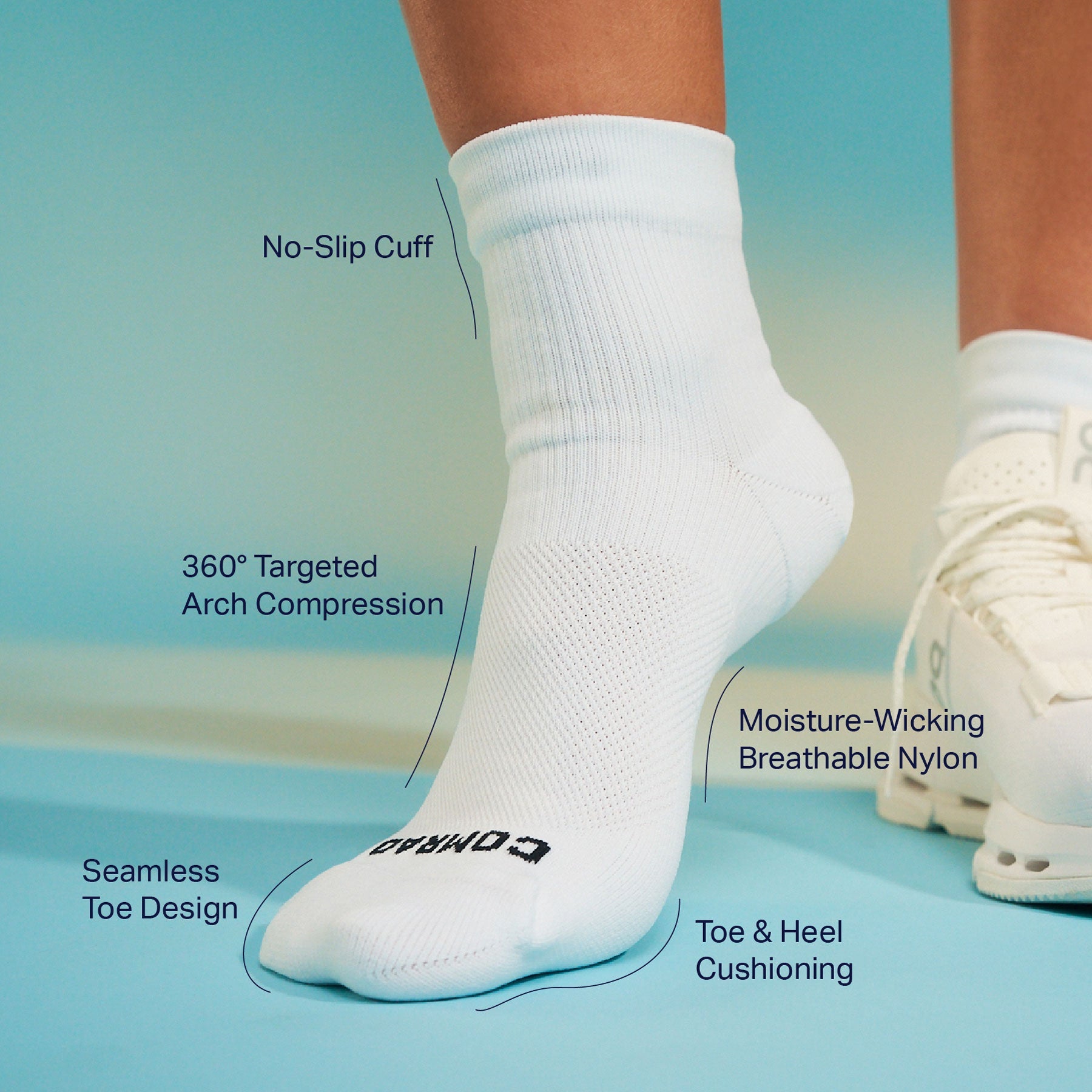 Quarter Ankle Compression Socks – Style 2 | Everyday Foot & Ankle Support