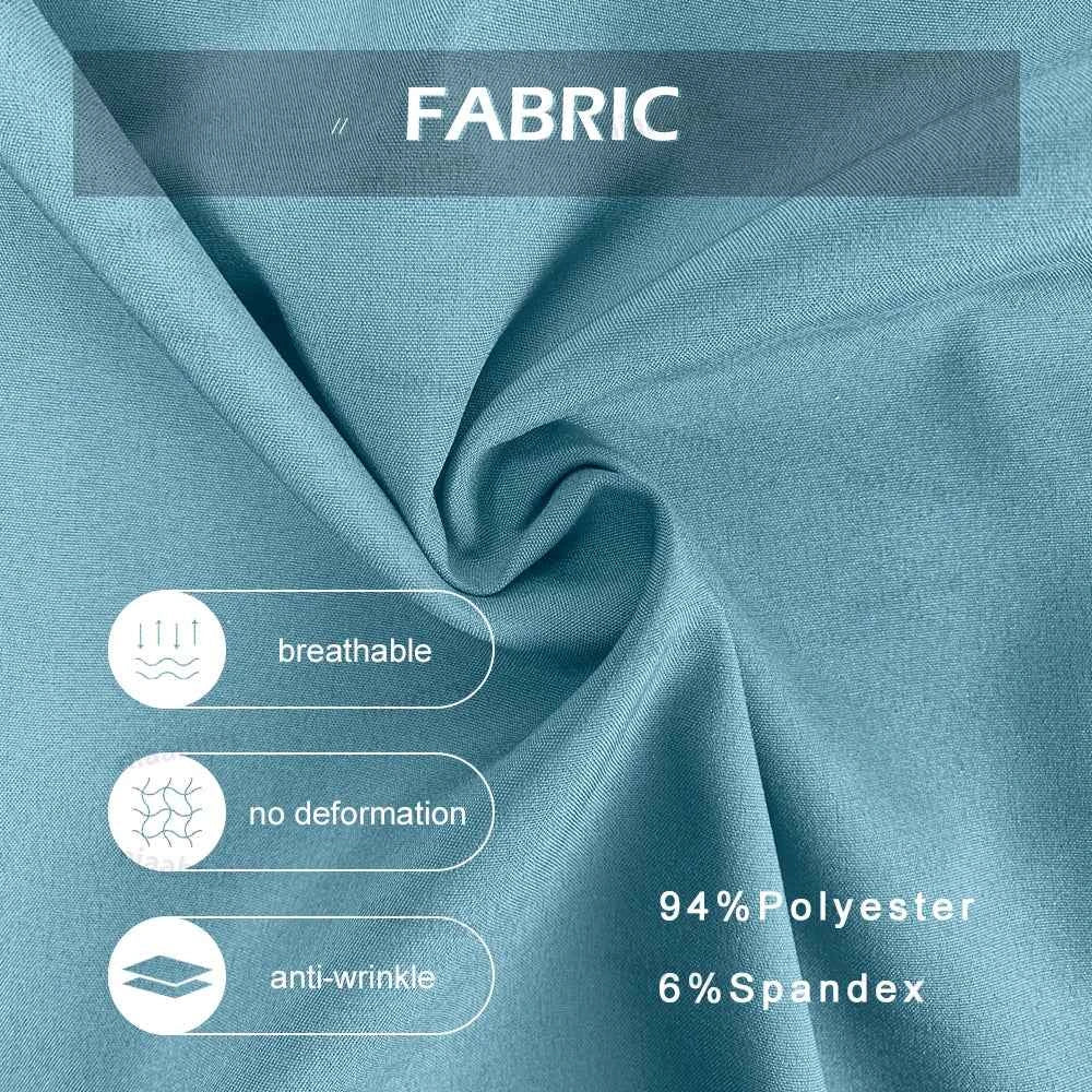 Spandex Scrub Uniform Set | Flexible Top & Pants for Healthcare Professionals