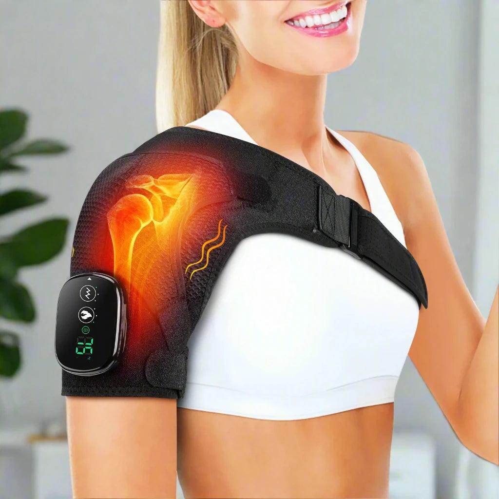 Heated Neck & Shoulder Massager with Deep Kneading & Red Light Wellness Therapy