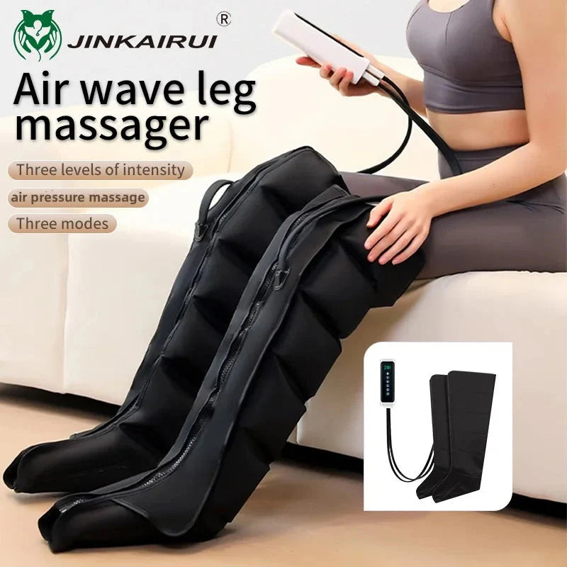Air Compression Leg Massager with Remote | Feet, Calves & Thighs Comfort