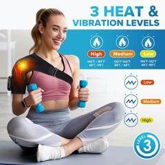 Heated Neck & Shoulder Massager with Deep Kneading & Red Light Wellness Therapy